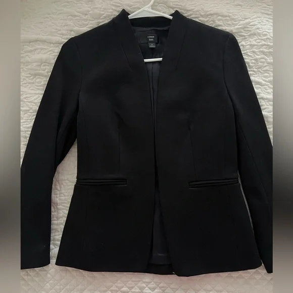 JCrew Black Blazer- Worn Once! Size 2 - Picture 1 of 3